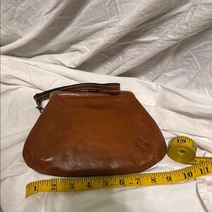 Brown Leather wristlet